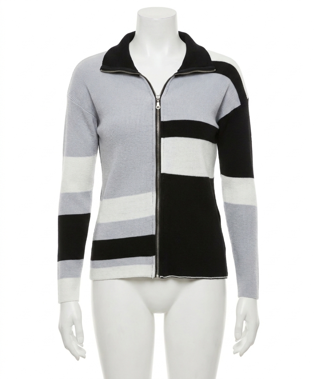 NEW ANGEL APPAREL color block zip jacket